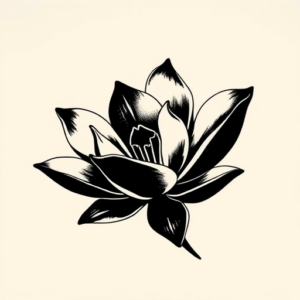 Black Magnolia Tattoo