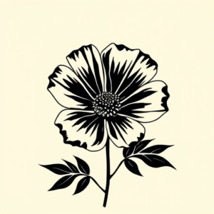 Black Marigold Tattoo