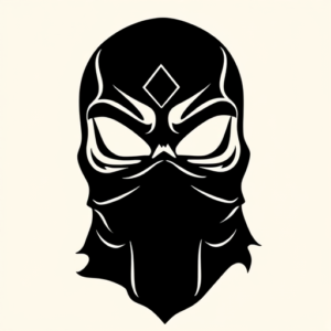 Black Mask Tattoo