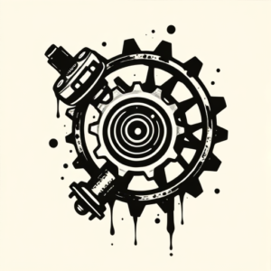 Black Mechanic Tattoo