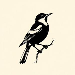 Black Mockingbird Tattoo