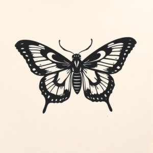 Black Moth Tattoo