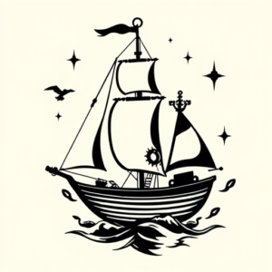 Black Nautical Tattoo