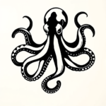 Black Octopus Tattoo