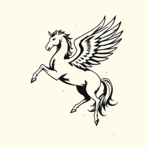 Black Pegasus Tattoo
