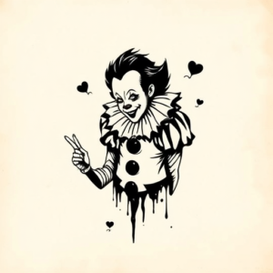 Black Pennywise Tattoo