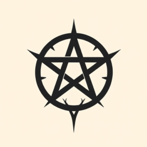 Black Pentagram Tattoo