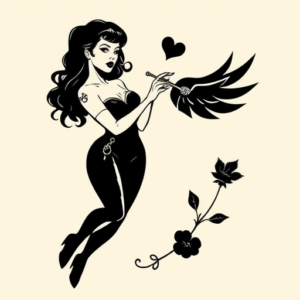 Black Pinup Tattoo
