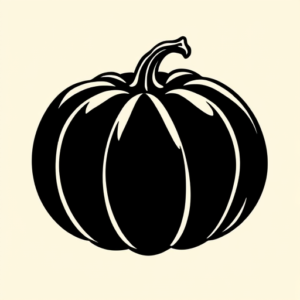 Black Pumpkin Tattoo