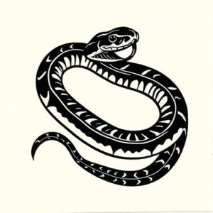 Black Rattlesnake Tattoo