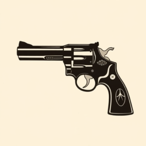 Black Revolver Tattoo