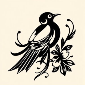 Black Sampaguita Tattoo