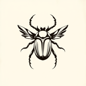 Black Scarab Tattoo