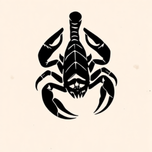 Black Scorpio Tattoo