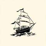 Black Ship Tattoo