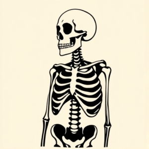 Black Skeleton Tattoo