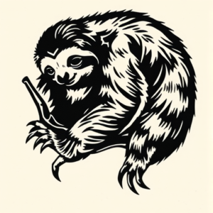 Black Sloth Tattoo