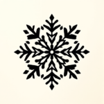 Black Snowflake Tattoo