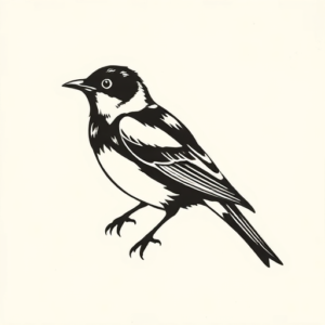 Black Sparrow Tattoo