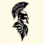 Black Spartan Tattoo