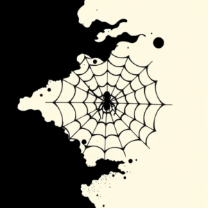 Black Spiderweb Tattoo