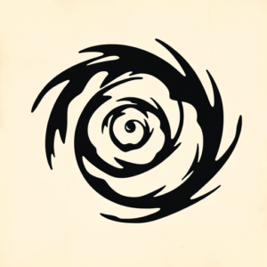 Black Spiral Tattoo