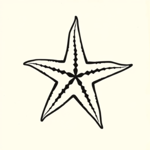 Black Starfish Tattoo