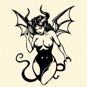 Black Succubus Tattoo