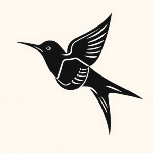Black Swallow Tattoo