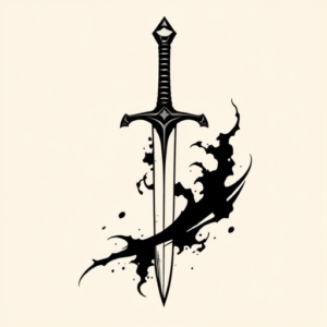 Black Sword Tattoo