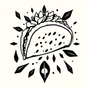 Black Taco Tattoo