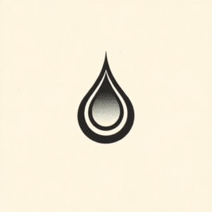 Black Teardrop Tattoo