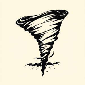 Black Tornado Tattoo