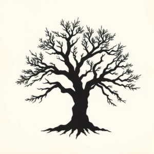 Black Tree Tattoo
