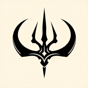 Black Trident Tattoo