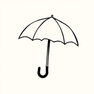 Black Umbrella Tattoo