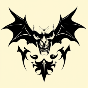 Black Vampire Tattoo