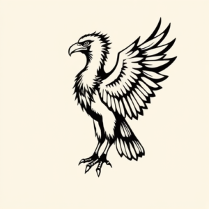 Black Vulture Tattoo