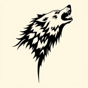 Black Werewolf Tattoo