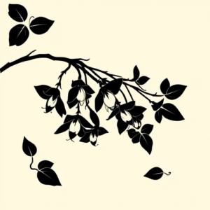 Black Wisteria Tattoo