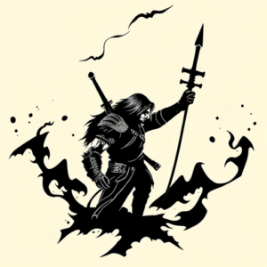 Black Witcher Tattoo
