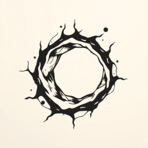 Black Wormhole Tattoo