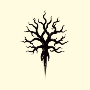 Black Yggdrasil Tattoo