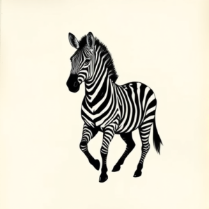 Black Zebra Tattoo