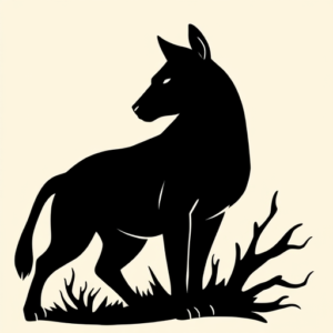 Blackout Animal Tattoo