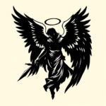 Blackout Archangel Tattoo