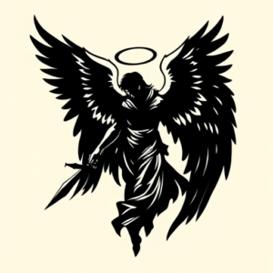 Blackout Archangel Tattoo