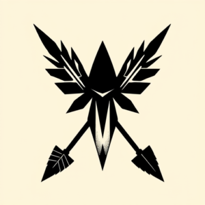 Blackout Arrowhead Tattoo