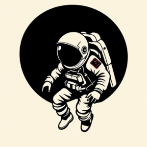 Blackout Astronaut Tattoo