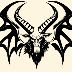 Blackout Baphomet Tattoo